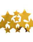 Metallic Star Hanging Decorations (11pcs) (Gold)