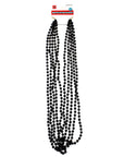 Metallic Beaded Necklace (Black) 5pk