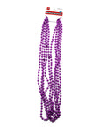Metallic Beaded Necklace (Purple) 5pk