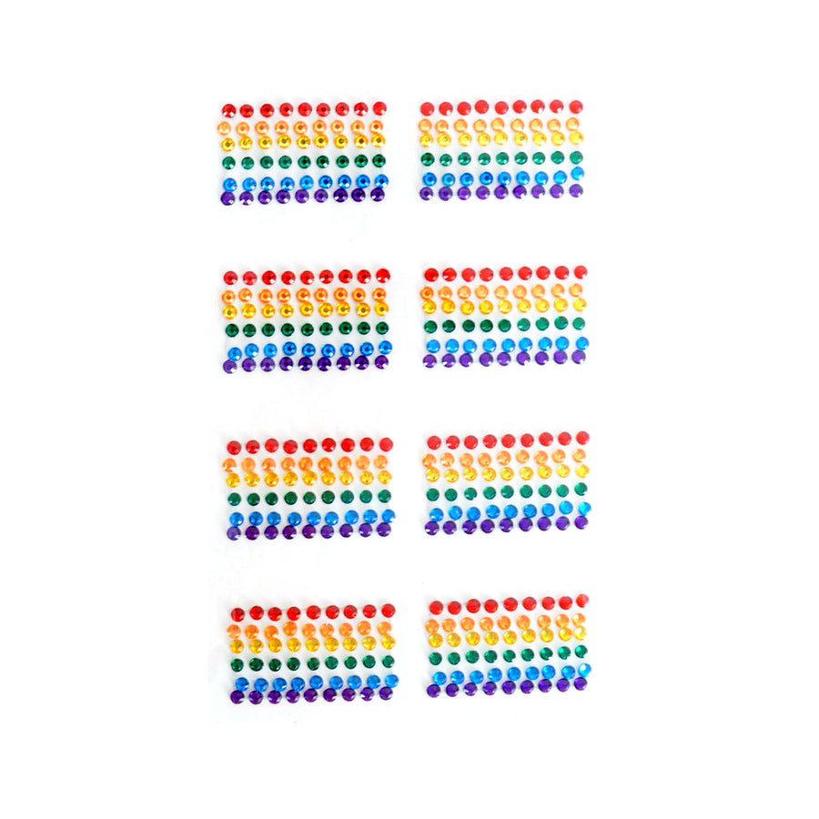 Rainbow Diamante Stickers