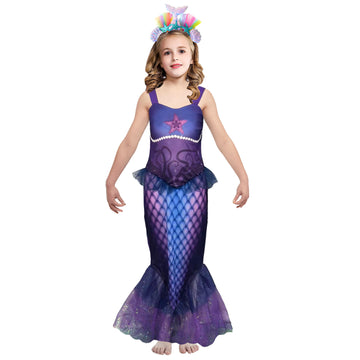 Children Purple Mermaid Costume