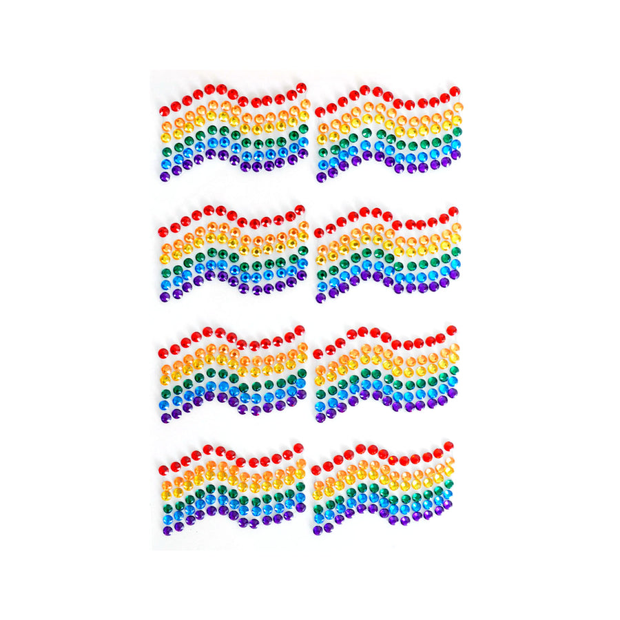 Rainbow Diamante Stickers