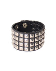 Punk Wristband with Mini Square Studs