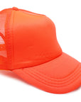 Fluro Orange Half Mesh Baseball Cap