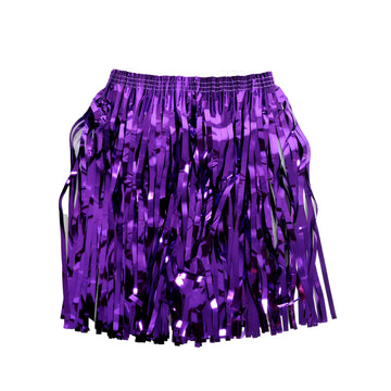 Purple Tinsel Fringe Skirt