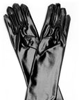 Long Metallic Glove (Black)