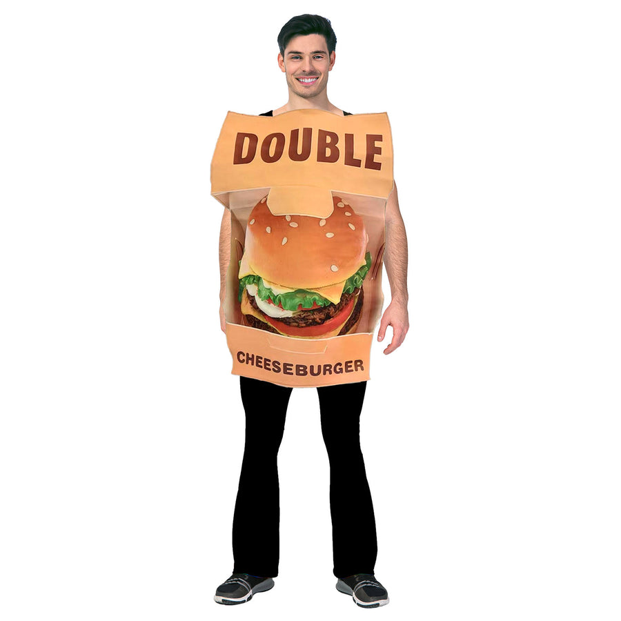 Adult Double Cheeseburger Costume
