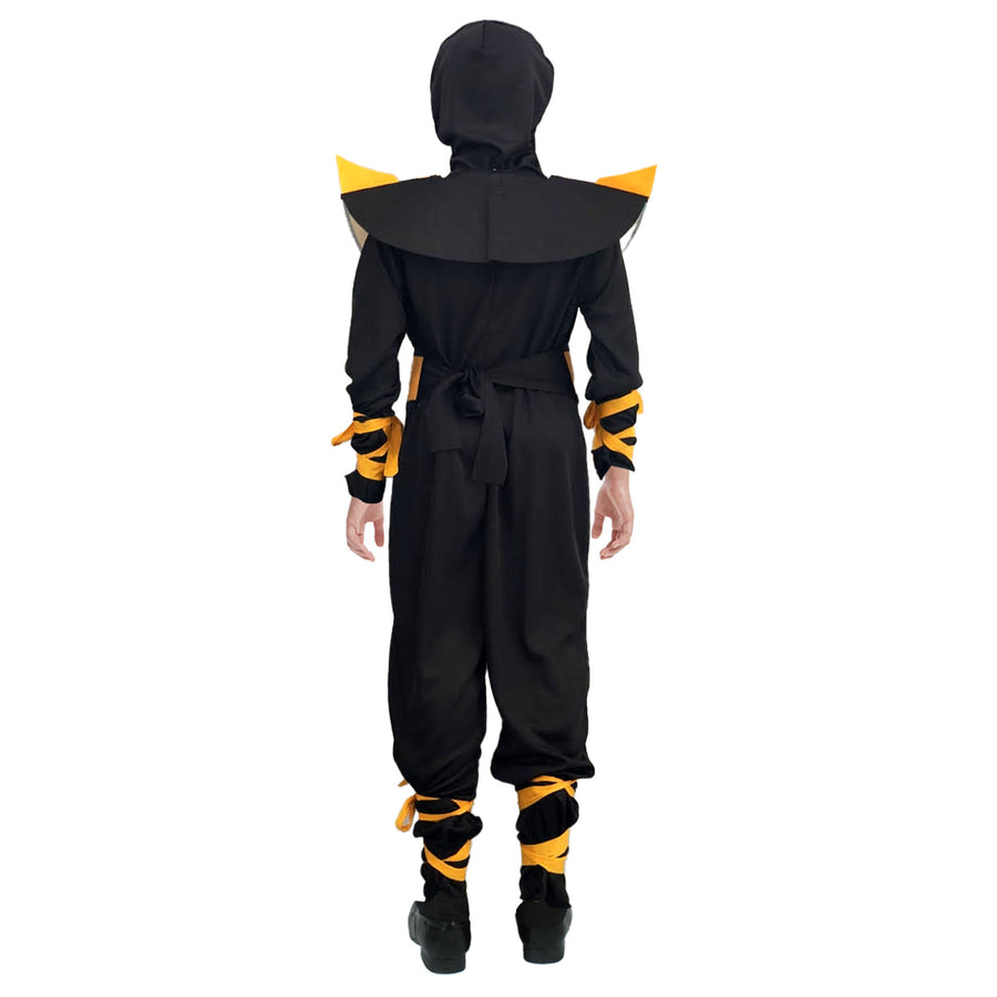 Children Yellow Ninja Assassin Costume