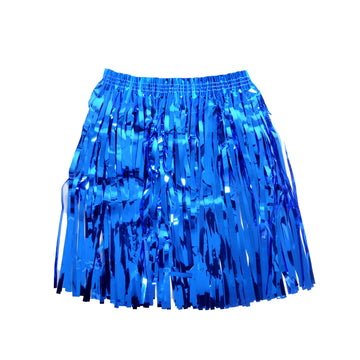 Blue Tinsel Fringe Skirt
