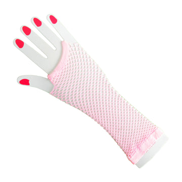 Long Fishnet Glove (Pink)