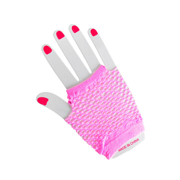 Short Fishnet Glove (Light Pink)