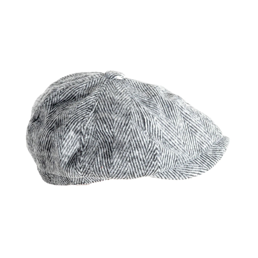 Vintage Old Man Cap (Tweed Light Grey)