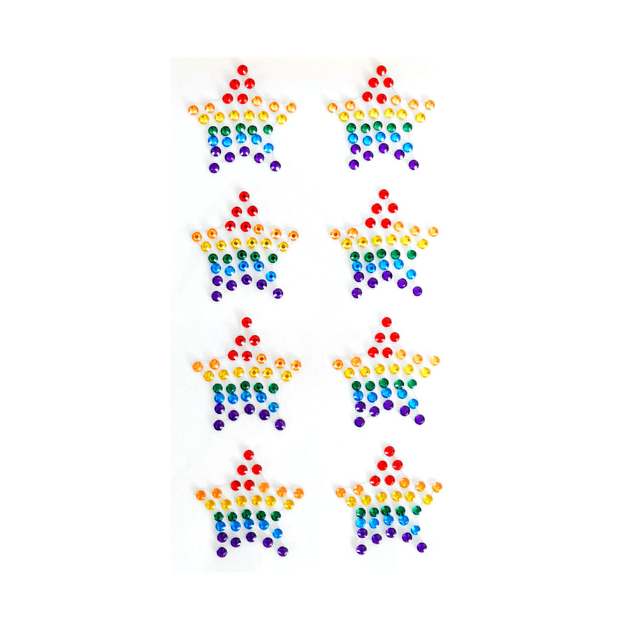 Rainbow Diamante Stickers