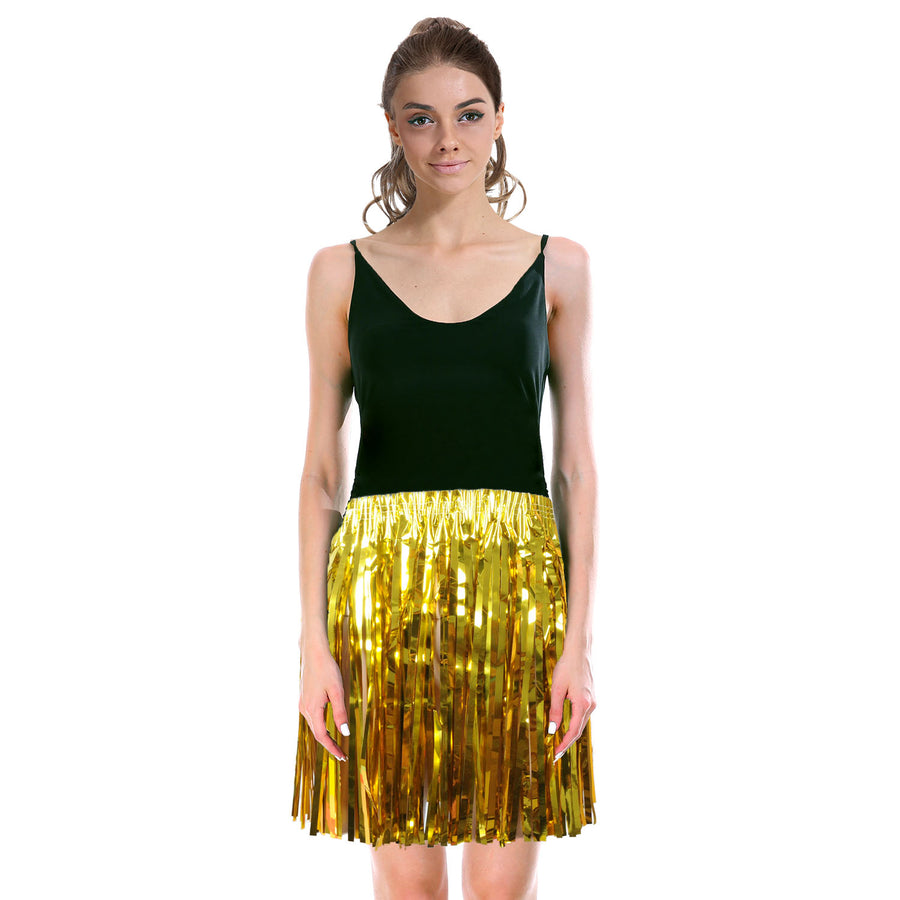 Gold Tinsel Fringe Skirt
