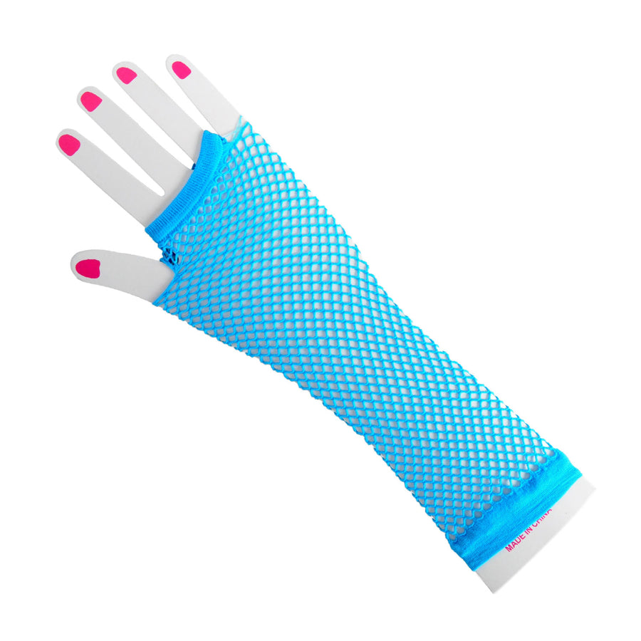 Long Fishnet Glove (Blue)
