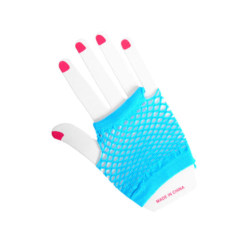 Short Fishnet Glove (Blue)