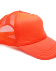 Fluro Orange Half Mesh Baseball Cap