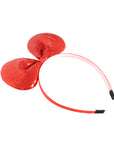 Sequin Bow Headband (Red)