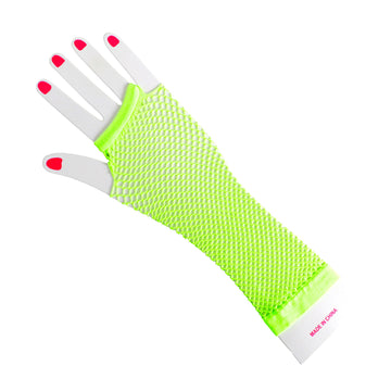 Long Fishnet Glove (Green)