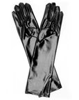 Long Metallic Glove (Black)