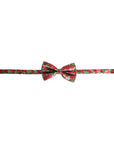 Christmas Bow Tie (Red with Christmas Trees)