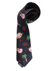 Christmas Long Tie (Tropical Santa and Reindeer)