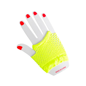 Short Fishnet Glove (Yellow)
