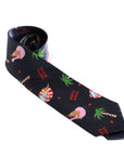 Christmas Long Tie (Tropical Santa and Reindeer)