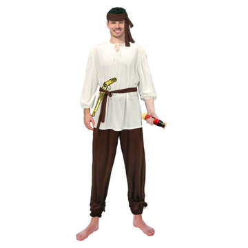Adult Pirate Explorer Man Costume