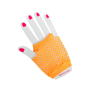 Short Fishnet Glove (Orange)