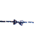 Christmas Bow Tie (Blue with Santa and Reindeer)