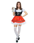 Adult Red Beer Maid Costume