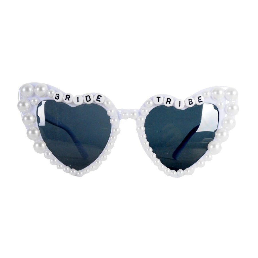 Bride Tribe Pearl Beaded Party Glasses