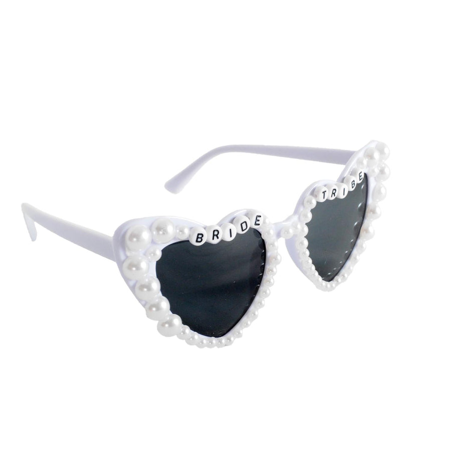 Bride Tribe Pearl Beaded Party Glasses