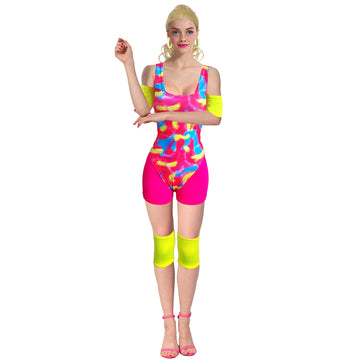 Adult 80s Workout Doll Costume