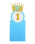 Baby 12 months Photo Banner Garland (Blue)