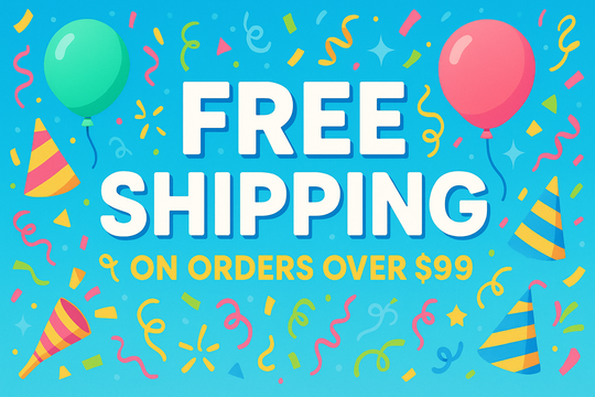 free shipping on orders over $99 within Australia. Get fast delivery for free in Australia when you order from our range of party products and dress up costumes. Simply spend $99 or more to receive this best deal in party goods.