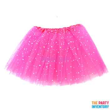 Children Sparkly Star Tutu (Hot Pink)