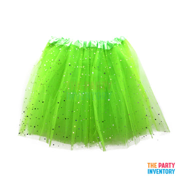 Children Sparkly Star Tutu (Light Green)