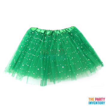 Children Sparkly Star Tutu (Green)