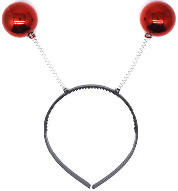 Red Metallic Ball Headband