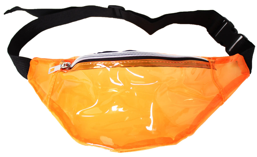 Orange Transparent Bum Bag