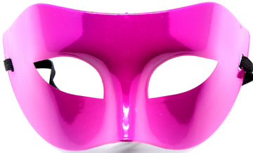 Hot Pink Colour Party Mask
