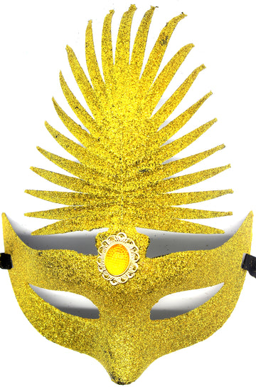 Gold Glitter Leaf Mask