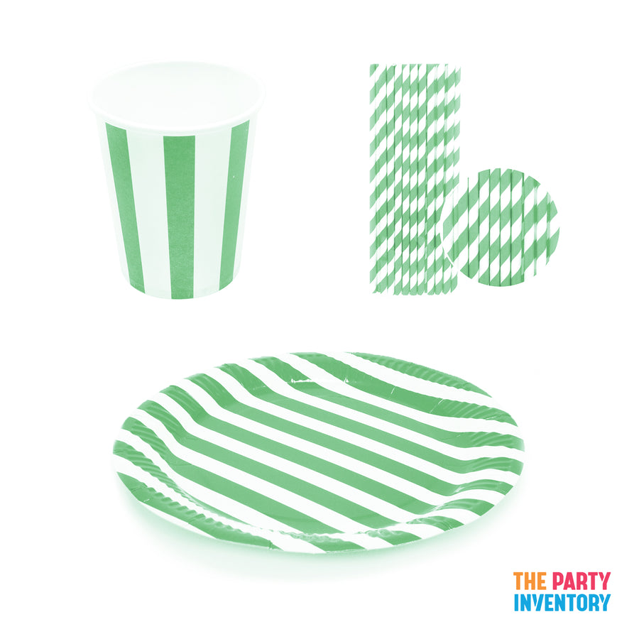 Green Stripe Tableware Set