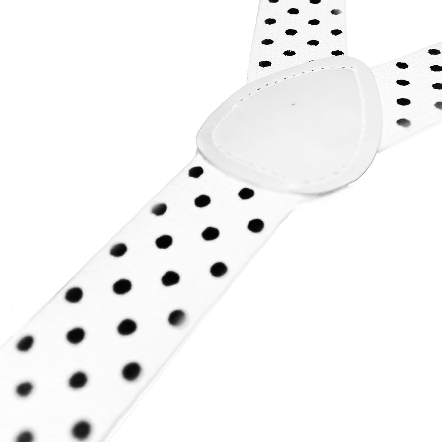 White Polka Dot Suspender