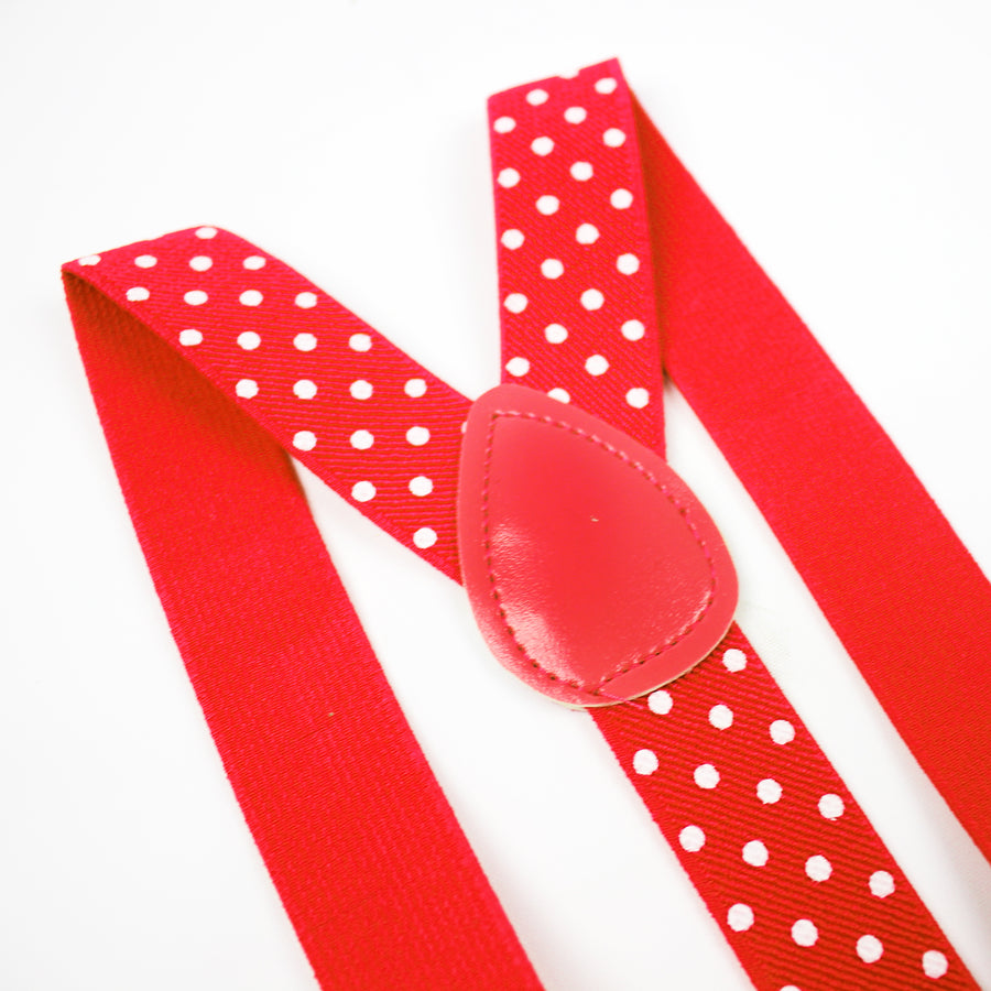 Red Polka Dot Suspender