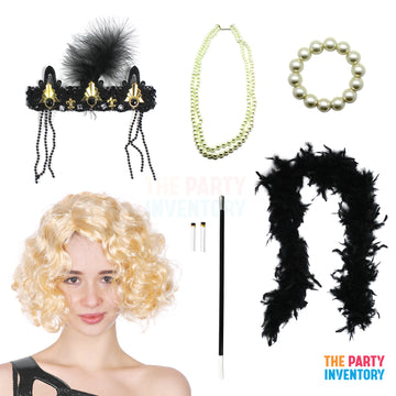 1920s Flapper Costume Kit (Deluxe Set)