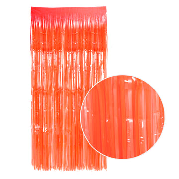 Neon Tinsel Curtain (Red)