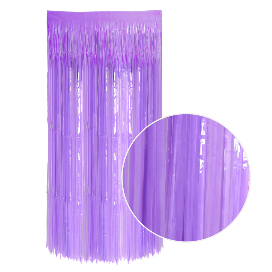 Neon Tinsel Curtain (Purple)